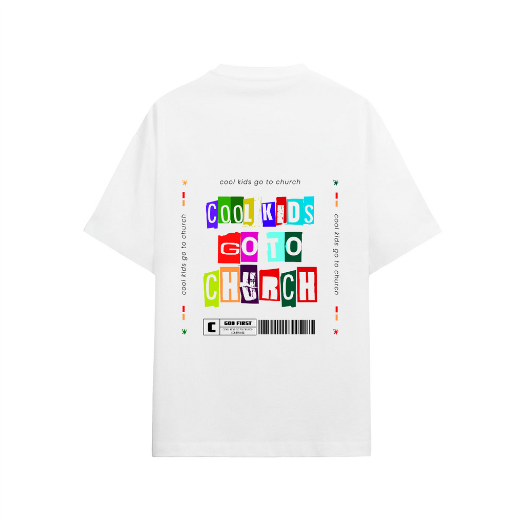 Cool Kids go to Church Unisex Relaxed Fit T-shirt (190GSM)