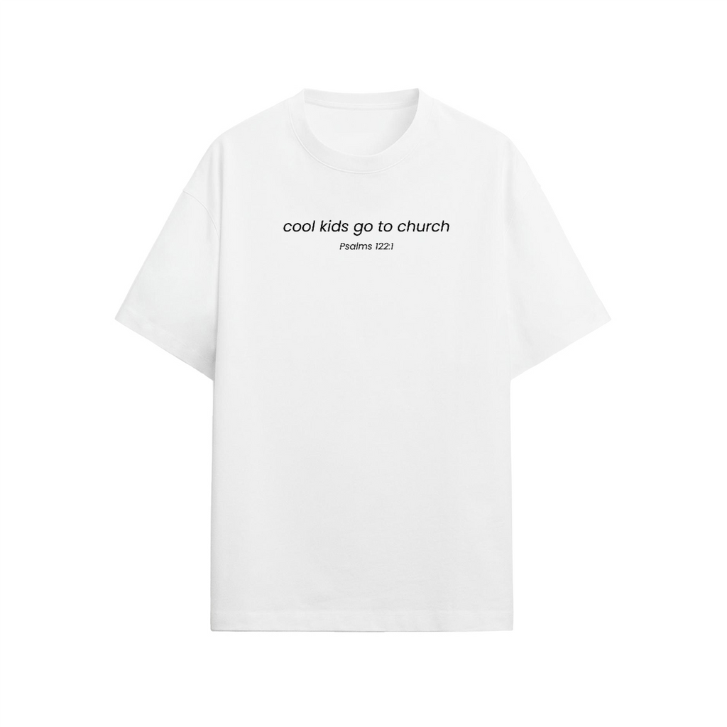 Cool Kids go to Church Unisex Relaxed Fit T-shirt (190GSM)